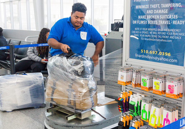 LMD Baggage Wrapping – Airport Travel Services – At the San Francisco